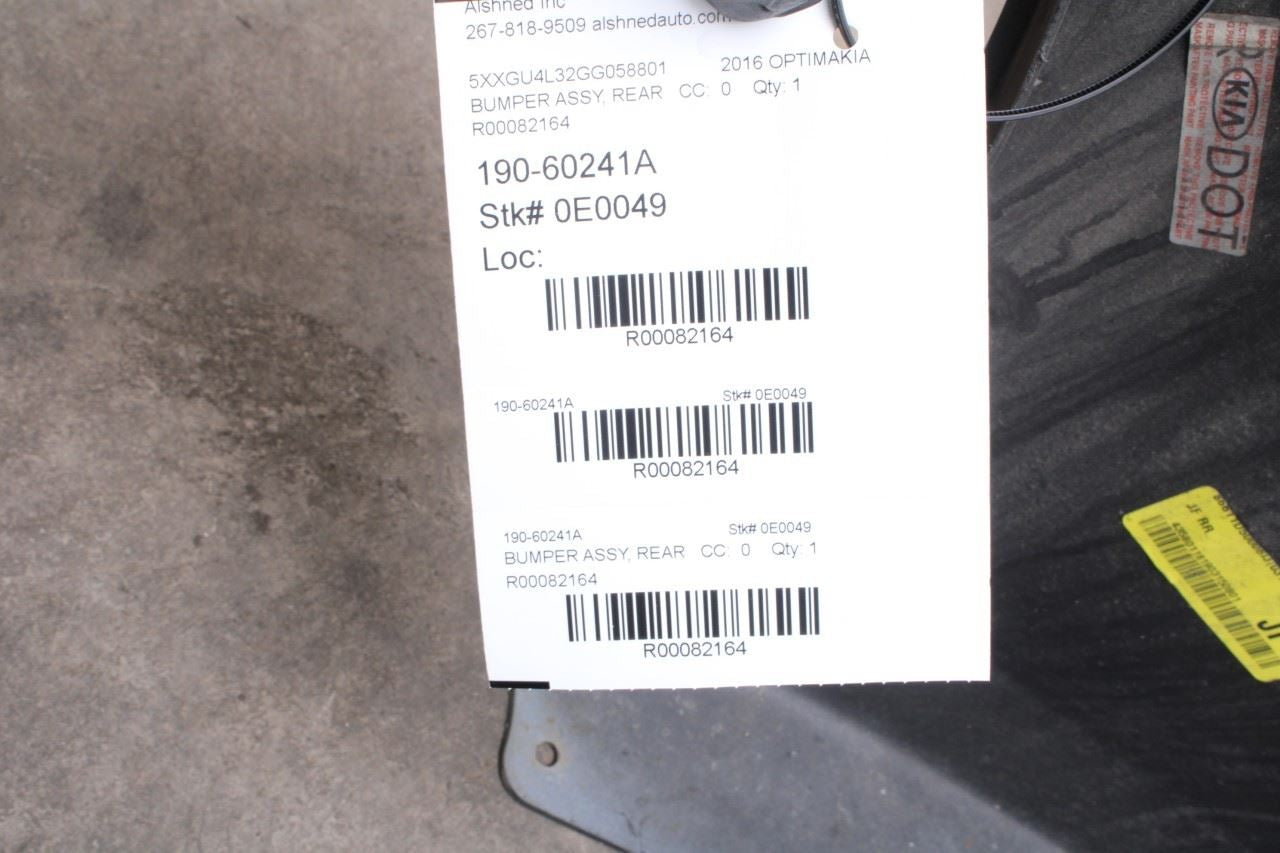 2016-2018 Kia Optima EX Rear Bumper Cover 86611-D5000 OEM12