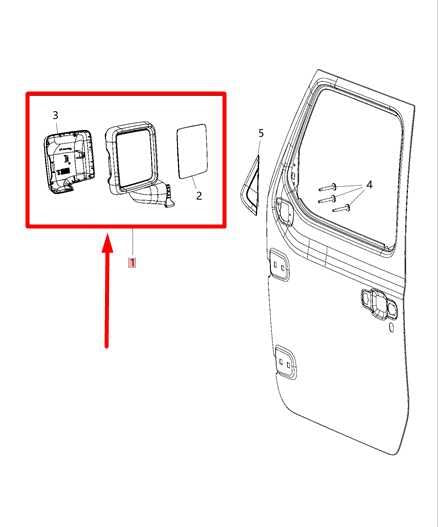 2021-2024 Jeep Gladiator Right Passenger Side Rear View Mirror 68281892AE OEM - Alshned Auto Parts