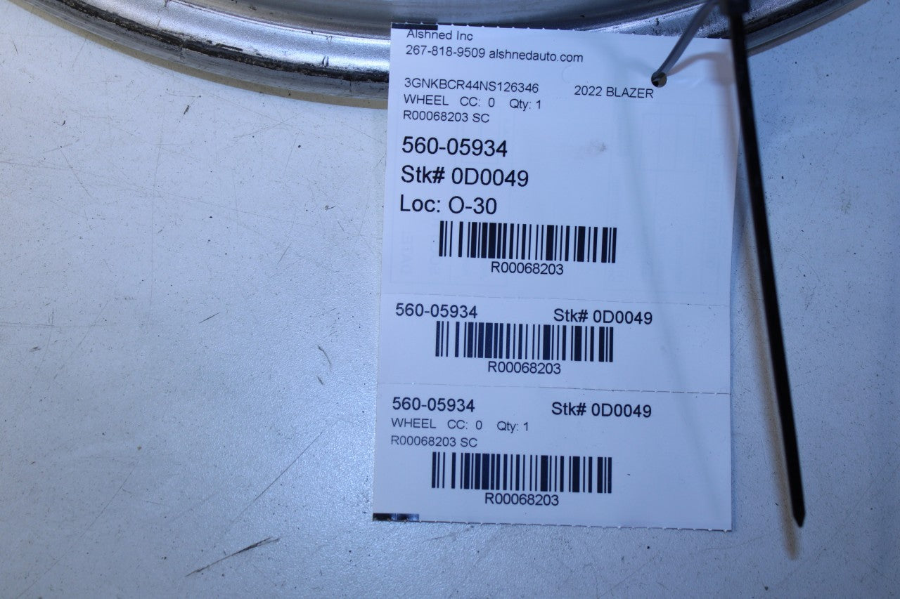 2019-2022 Chevrolet Blazer 2LT Aluminum Wheel R18x8.0J IS50 12 Spoke 42497175 - Alshned Auto Parts