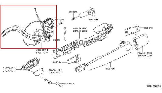 2017-2020 Nissan Pathfinder SV Front Left Door Lock Latch Actuator 80501-9PM0A - Alshned Auto Parts
