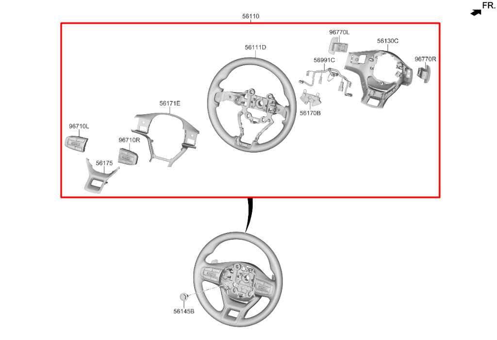 23-25 Kia Sportage Hybrid EX 1.6L AWD Steering Wheel Leather w/ Control Buttons - Alshned Auto Parts