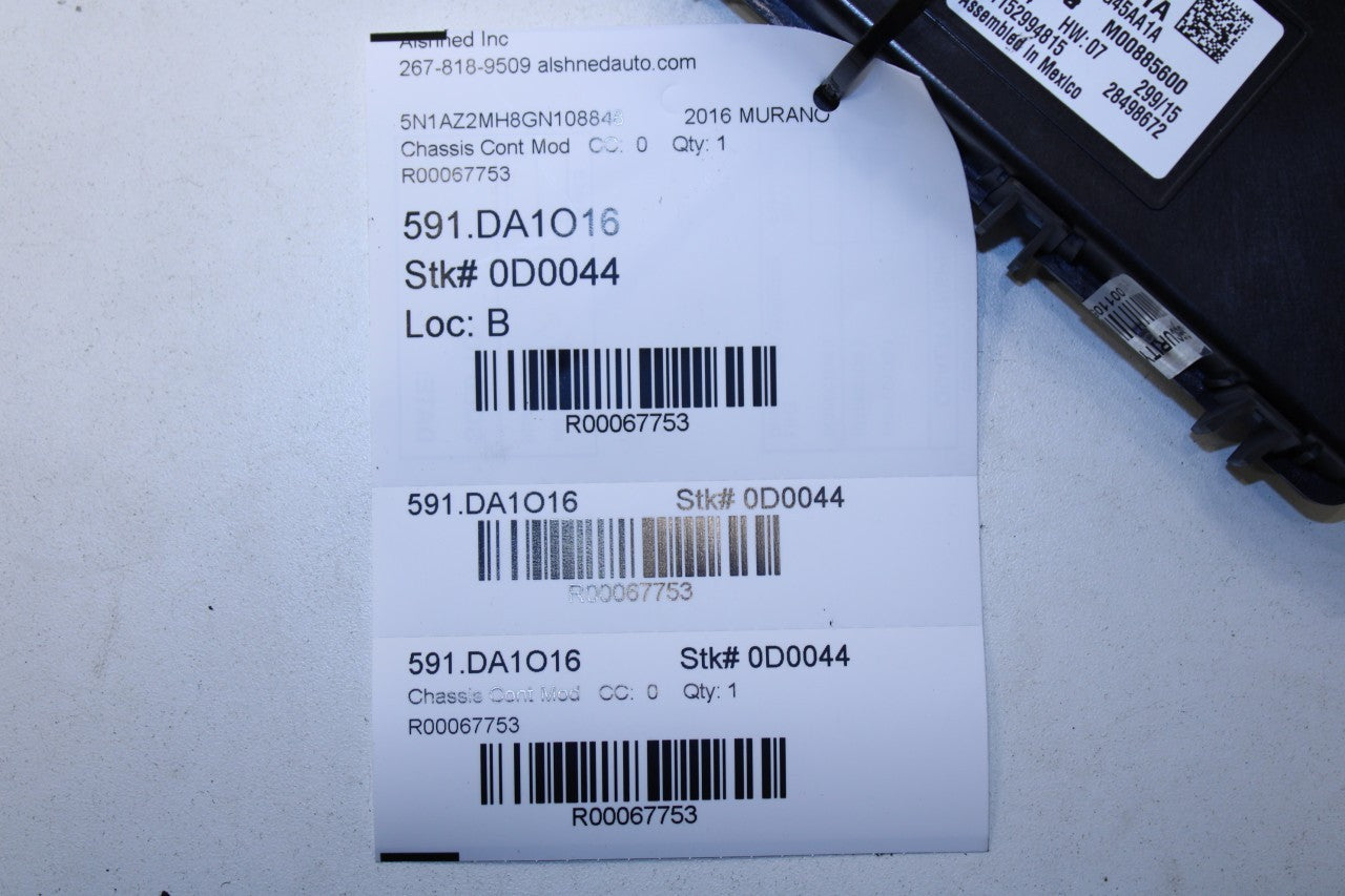 2015-2018 Nissan Murano Platinum Liftgate Back Door Control Module 284G0-5AA1A - Alshned Auto Parts