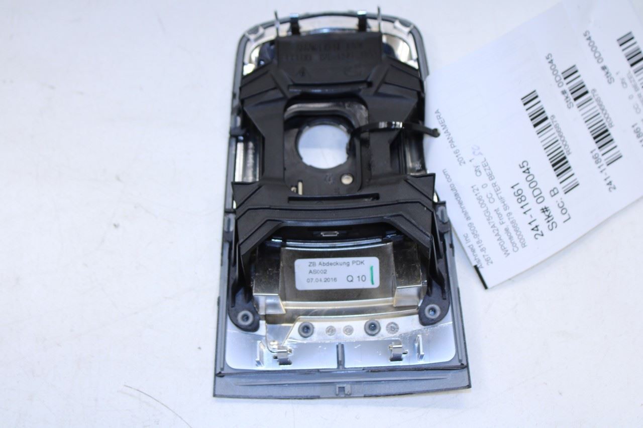 2010-2016 Porsche Panamera 4 3.6L AWD Front Center Console Shifter Trim Plate - Alshned Auto Parts