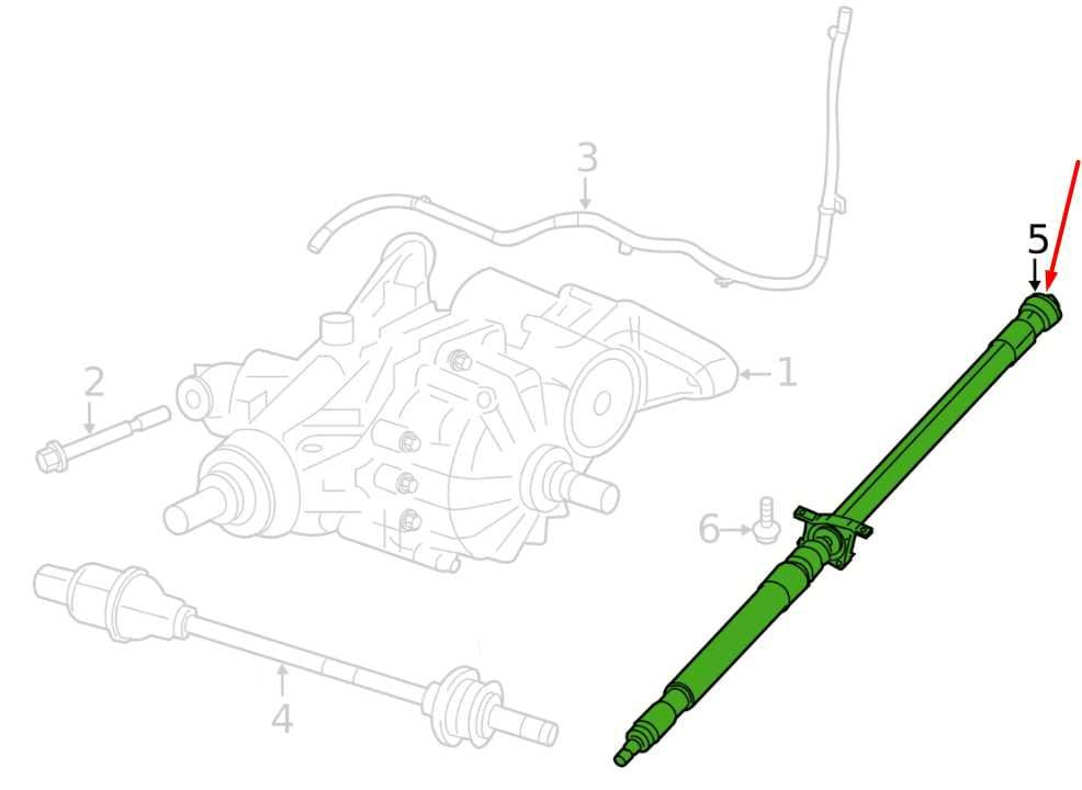 2018-2022 Jeep Compass Limited 2.4L 4WD Rear Drive Shaft Propeller 68305555AB - Alshned Auto Parts
