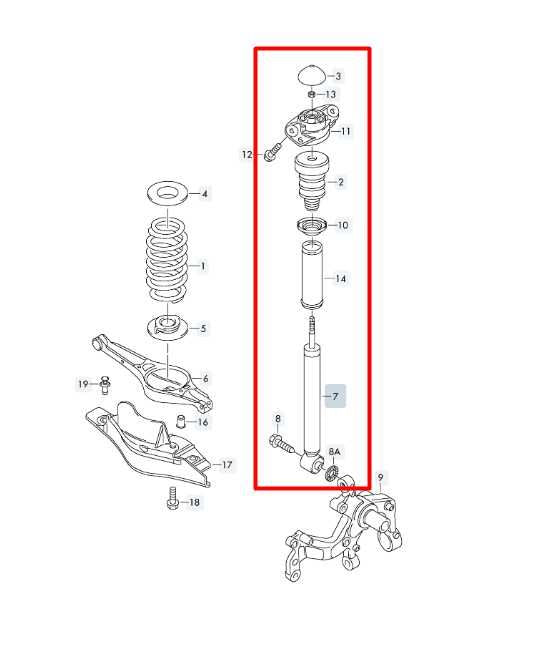 15-18 Volkswagen Jetta Sport FWD Rear LH Shock Strut Absorber 5C0-512-011-AB OEM - Alshned Auto Parts