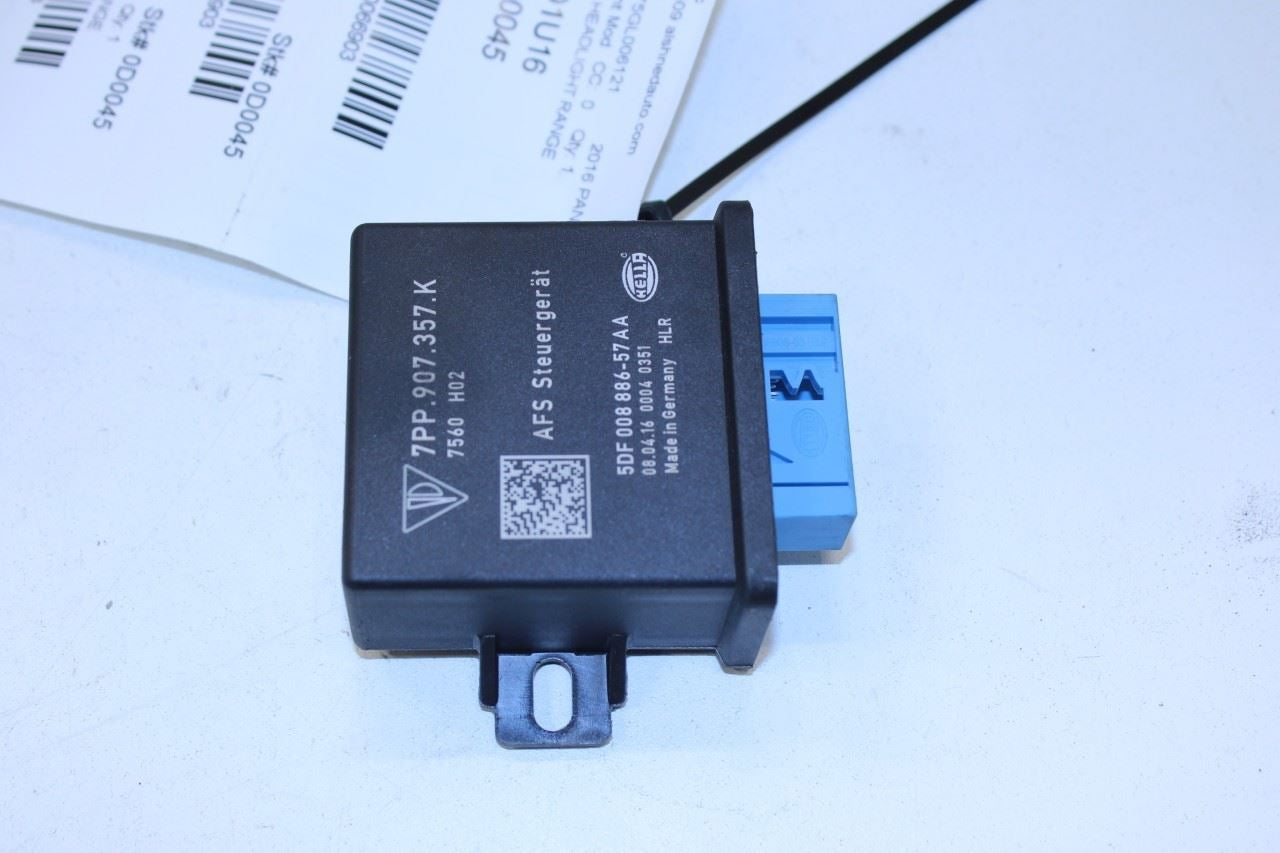 2014-2016 Porsche Panamera 4 3.6L AWD Headlight Range Control Module 7PP907357K - Alshned Auto Parts