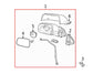 2011-2014 GMC Terrain 2.4L Driver Left Side Rear View Mirror 22818288 OEM - Alshned Auto Parts