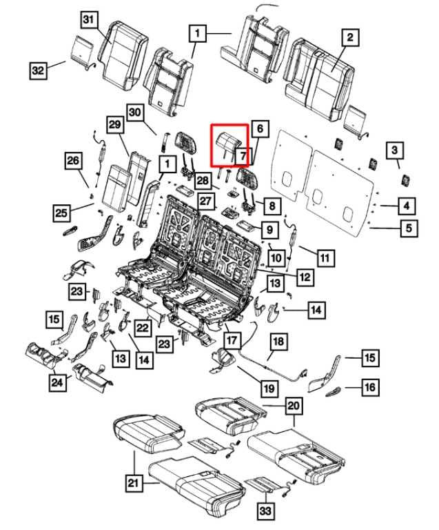 2011-16 Jeep Grand Cherokee Rear Center 2nd Row Seat Headrest 1WG80DX9AA *ReaD* - Alshned Auto Parts
