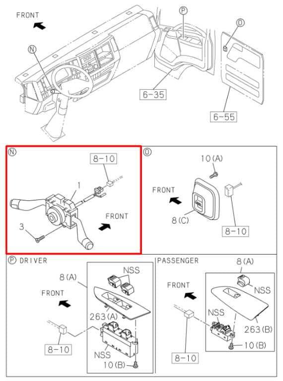 12-20 Isuzu NPR HD Steering Column Light Turn Signal Wiper Switch 8-98243-746-0 - Alshned Auto Parts