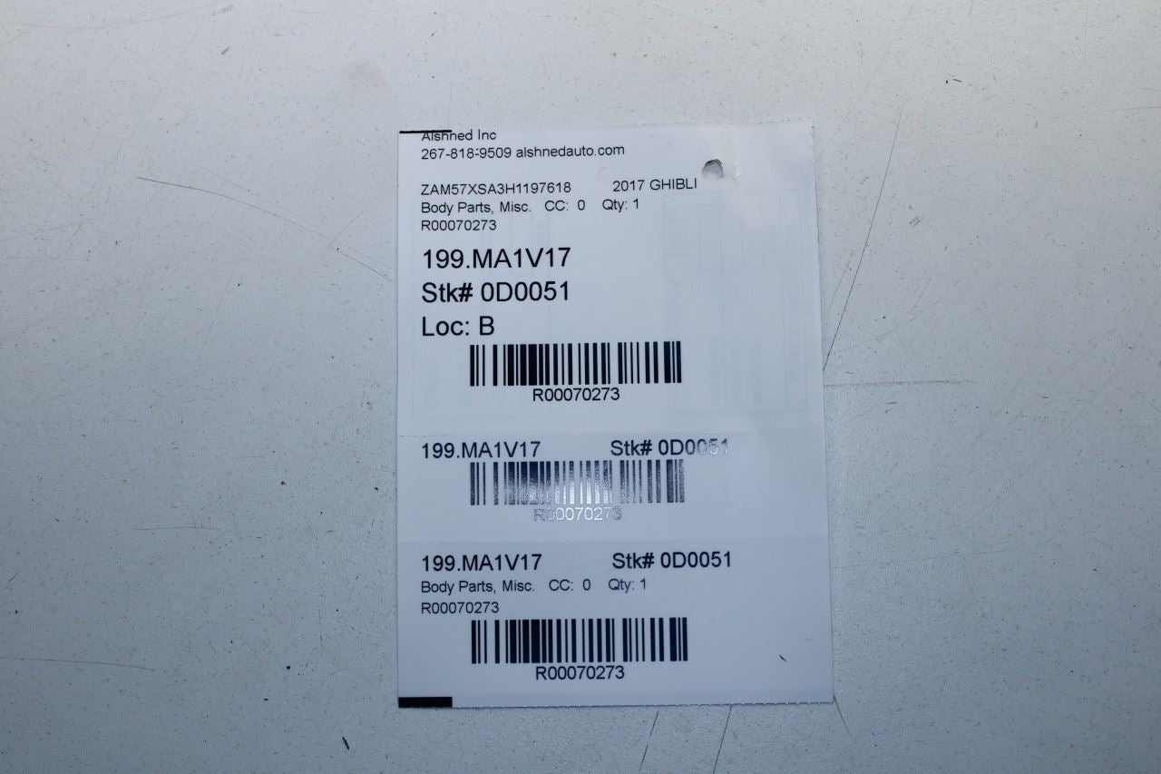 2017-21 Maserati Ghibli Center B-Pillar Right and Left Side Trim Cover Panel Set - Alshned Auto Parts
