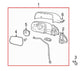 11-14 Chevrolet Equinox LT Passenger Right Side Rear View Mirror 22818311 *ReaD* - Alshned Auto Parts