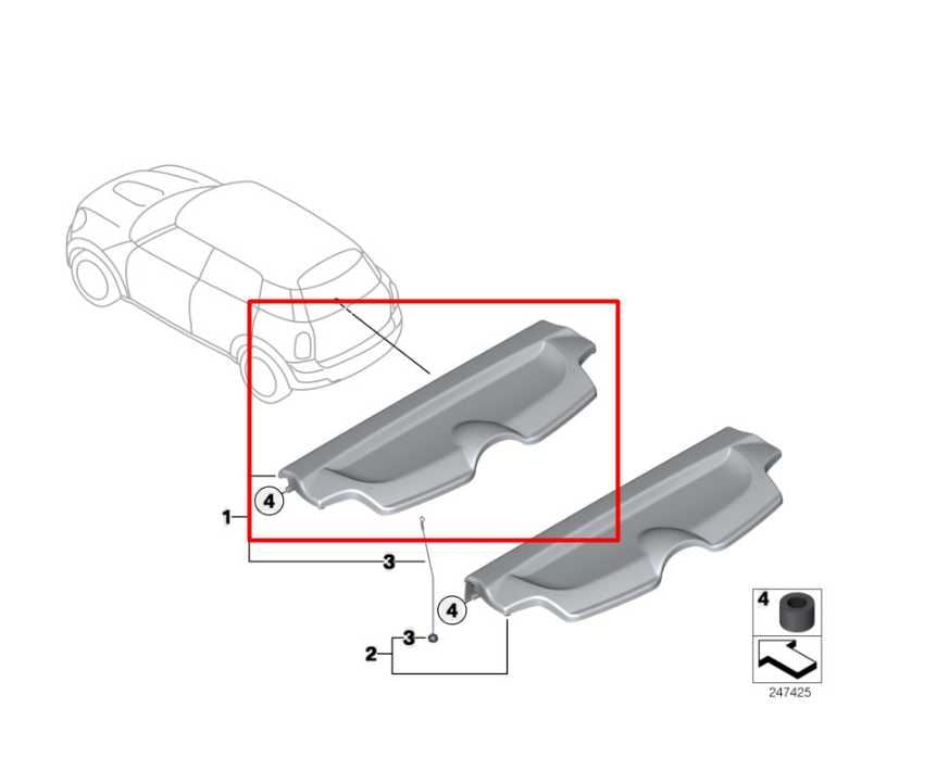 11-16 Mini Countryman Cooper S 1.6L AWD Rear Trunk Parcel Shelf 51-47-9-811-1371