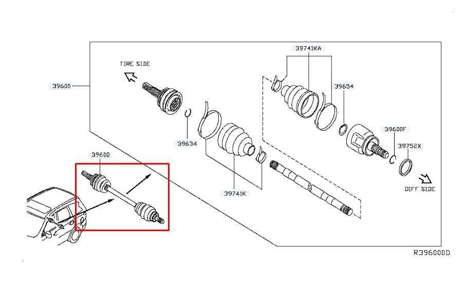 2014-2020 Infiniti QX60 AWD 3.5L Rear Right Side CV Axle Drive Shaft 39600-3JA0A - Alshned Auto Parts