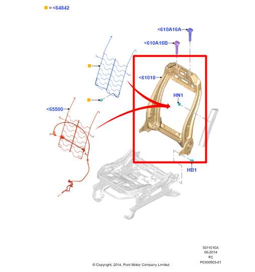 15-20 Ford F150 Super Crew 2.7L Front Driver Left Side Seat Backrest Upper Frame - Alshned Auto Parts