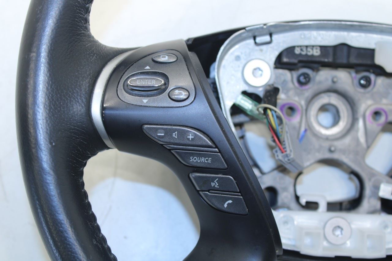 2016-20 Nissan Pathfinder SV 3.5L AWD Steering Wheel Leather w/ Control Buttons - Alshned Auto Parts