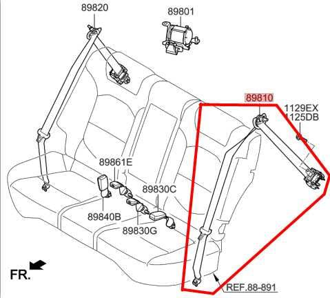 19-21 Hyundai Tucson Value Rear Left 2nd Row Seat Belt Retractor 89810-D3500-UUE - Alshned Auto Parts