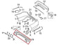 10-16 Mercedes-Benz E350 4Matic Rear Bumper Reinforcement Impact Bar 21261021141