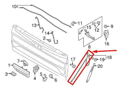 2015-2023 Ford F150 Left & Right Tailgate Support Cable FL3Z-9943053-A OEM - Alshned Auto Parts