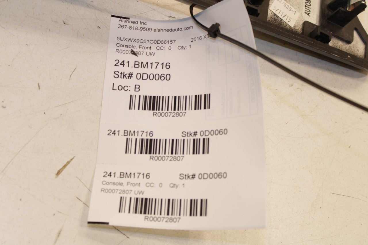 2011-2017 BMW X3 xDrive28i Center Console Shifter Trim Cover Panel 51169302211 - Alshned Auto Parts