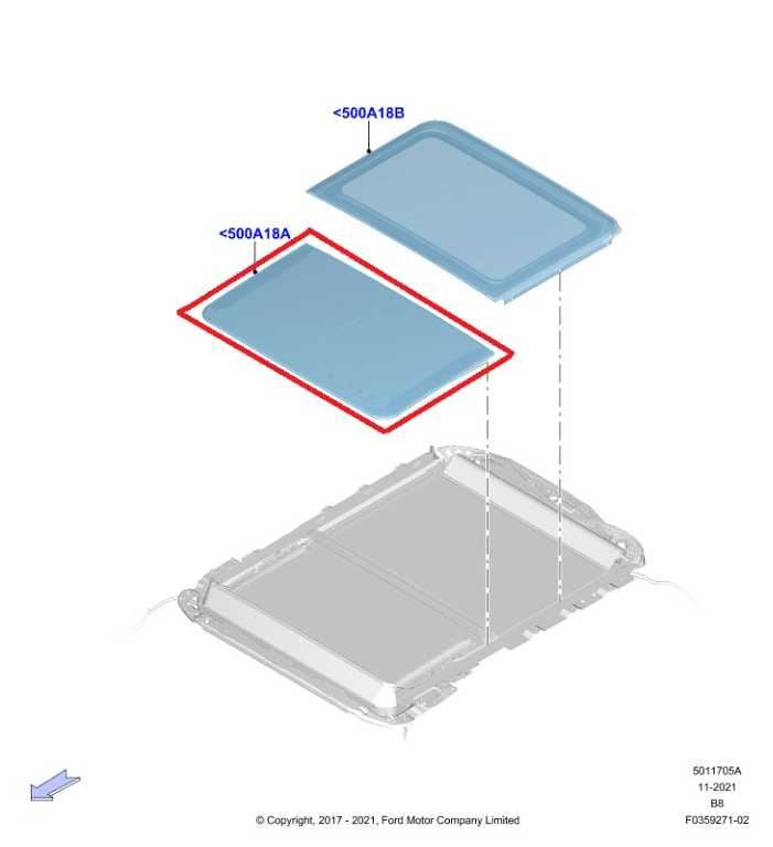 2018-2026 Ford Expedition Max XLT Roof Front Sunroof Panel Glass ML3Z-16500A18-C1