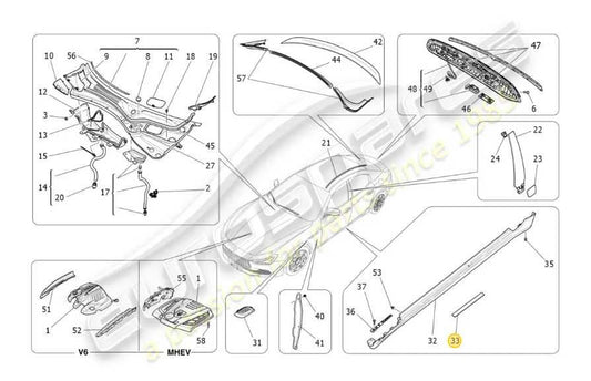 2014-17 Maserati Ghibli S Q4 Front Right and Left Door Step Sill Plate Trim Pair - Alshned Auto Parts