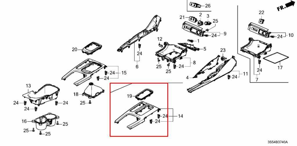 2023-2026 Acura Integra A-Spec Center Console Gear Shift Bezel Trim Panel - Alshned Auto Parts