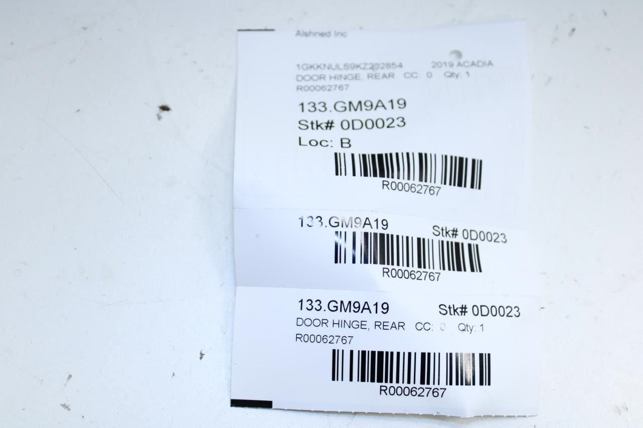 2017-23 GMC Acadia SLT-1 Rear Right Door Hinge Upper and Lower Pair 20986576 OEM - Alshned Auto Parts