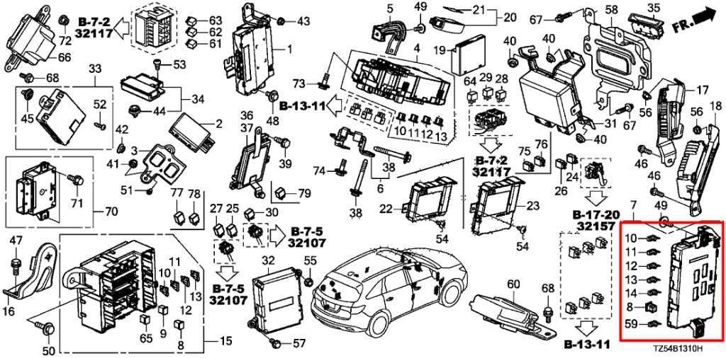 16-18 Acura MDX w/ Technology Pkg 3.5L Cabin Instrument Panel Fuse Block *ReaD* - Alshned Auto Parts