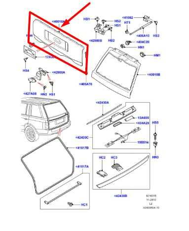2003-2012 Land Rover Range Rover Lower Tailgate Rear Door BMD760010 OEM *ReaD* - Alshned Auto Parts