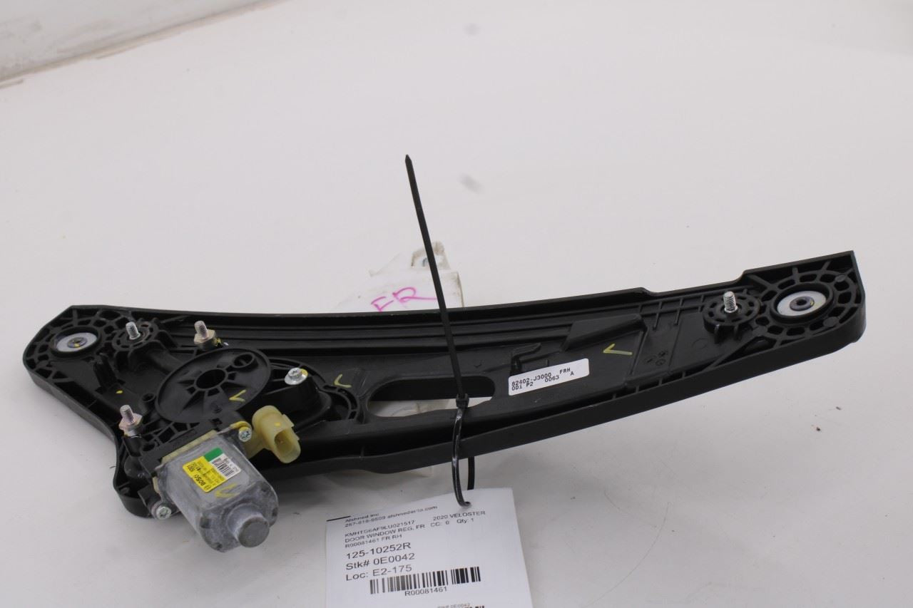 19-21 Hyundai Veloster Front Right Passenger Side Door Window Regulator w/ Motor14