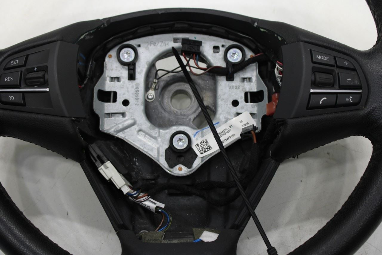 14-18 BMW X5 xDrive35i 3.0L AWD Steering Wheel Leather w/ Control Buttons *ReaD* - Alshned Auto Parts