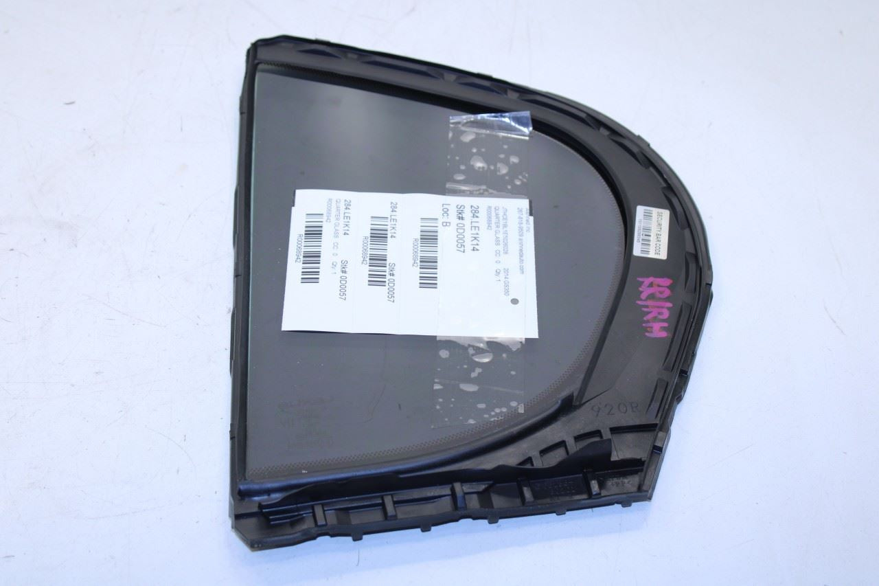 2013-2020 Lexus GS350 Rear Right Side Door Quarter Window Glass 68123-30640 OEM - Alshned Auto Parts