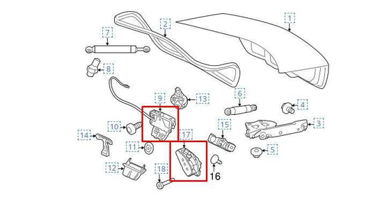 2012-2015 Jaguar XF Portfolio Rear Trunk Lid Latch Lock Actuator w/ Motor - Alshned Auto Parts