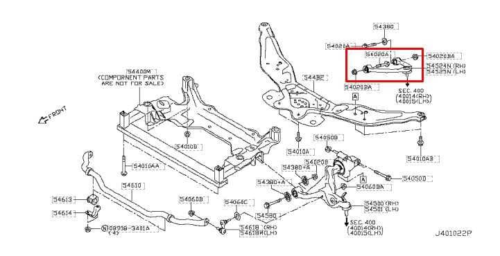 2017-2022 Infiniti Q60 Luxe AWD Front Right Side Upper Control Arm 54524-JL00C - Alshned Auto Parts