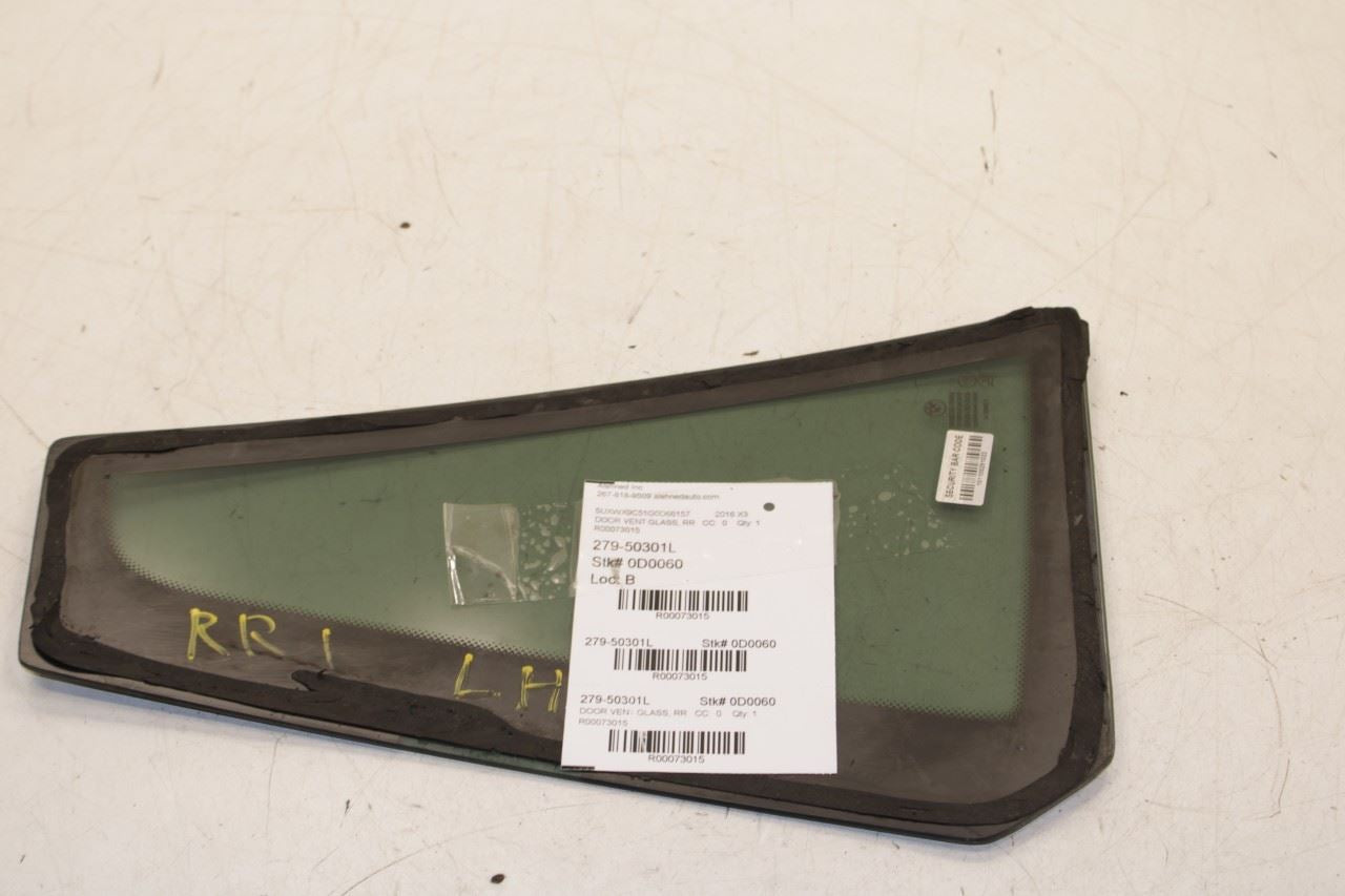 2011-2017 BMW X3 xDrive28i Rear Left Driver Side Door Fixed Quarter Window Glass - Alshned Auto Parts