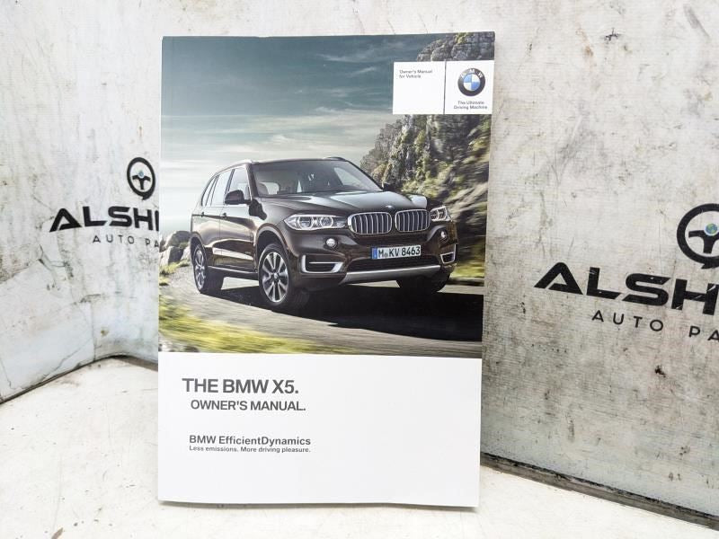 2014 BMW X5 Owners Manual Set with Case 01-40-2-928-198 OEM - Alshned Auto Parts