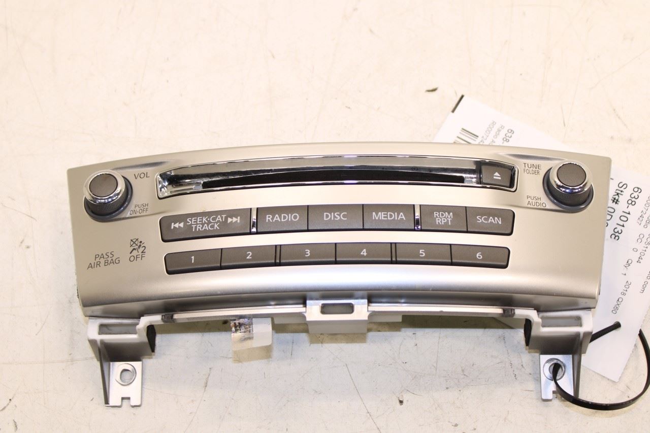 2016-2020 Infiniti QX60 Dash Audio Radio Faceplate Control Panel 25391-9NJ1A OEM - Alshned Auto Parts
