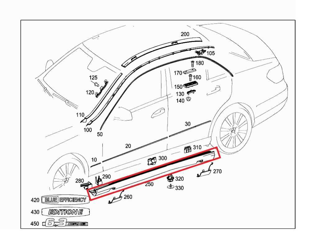 2010-2013 Mercedes-Benz E350 4Matic Right Rocker Panel Molding 2126981554 *ReaD* - Alshned Auto Parts