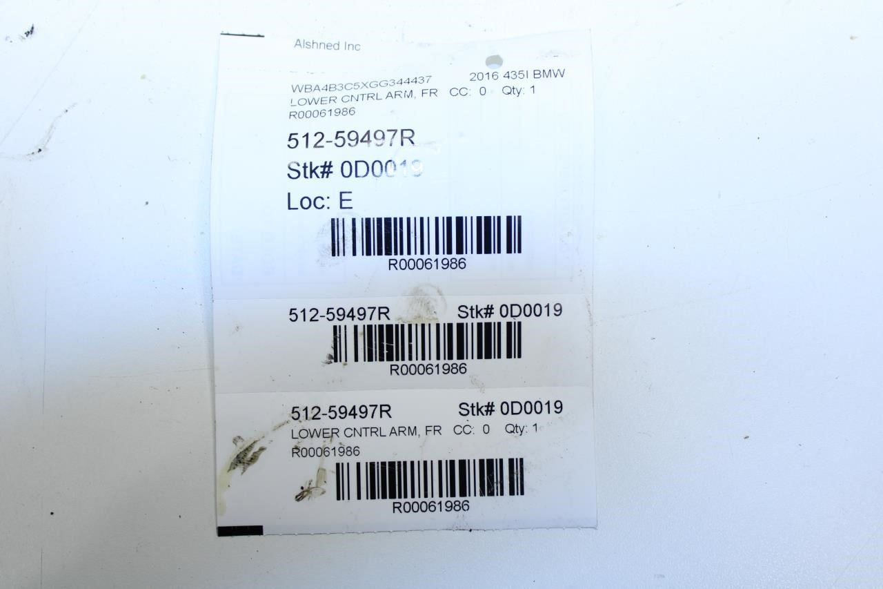 15-16 BMW 435i AWD Front Right Forward and Rearward Control Arm Set 31126854728 - Alshned Auto Parts