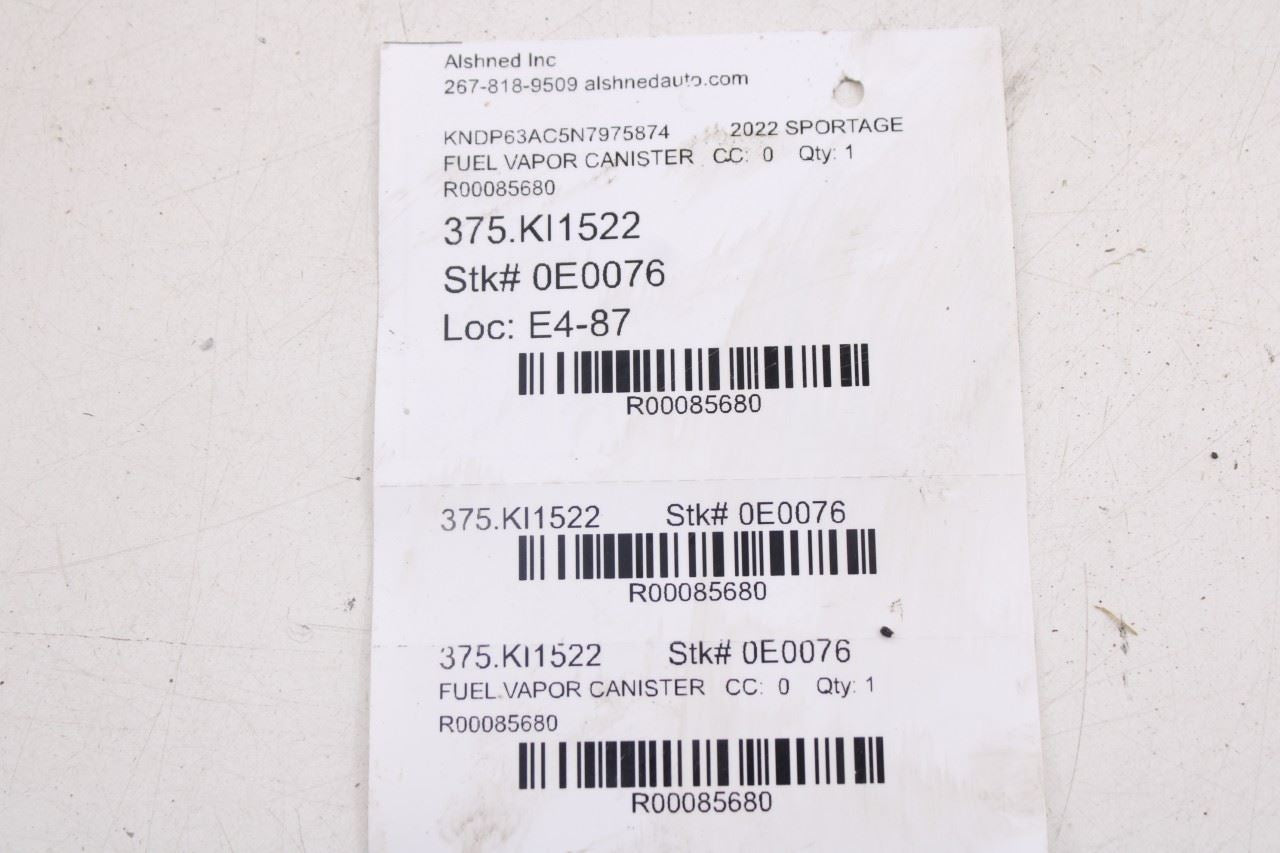 2016-2022 Kia Sportage Nightfall 2.4L Fuel Vapor Emission Canister 31420D350017