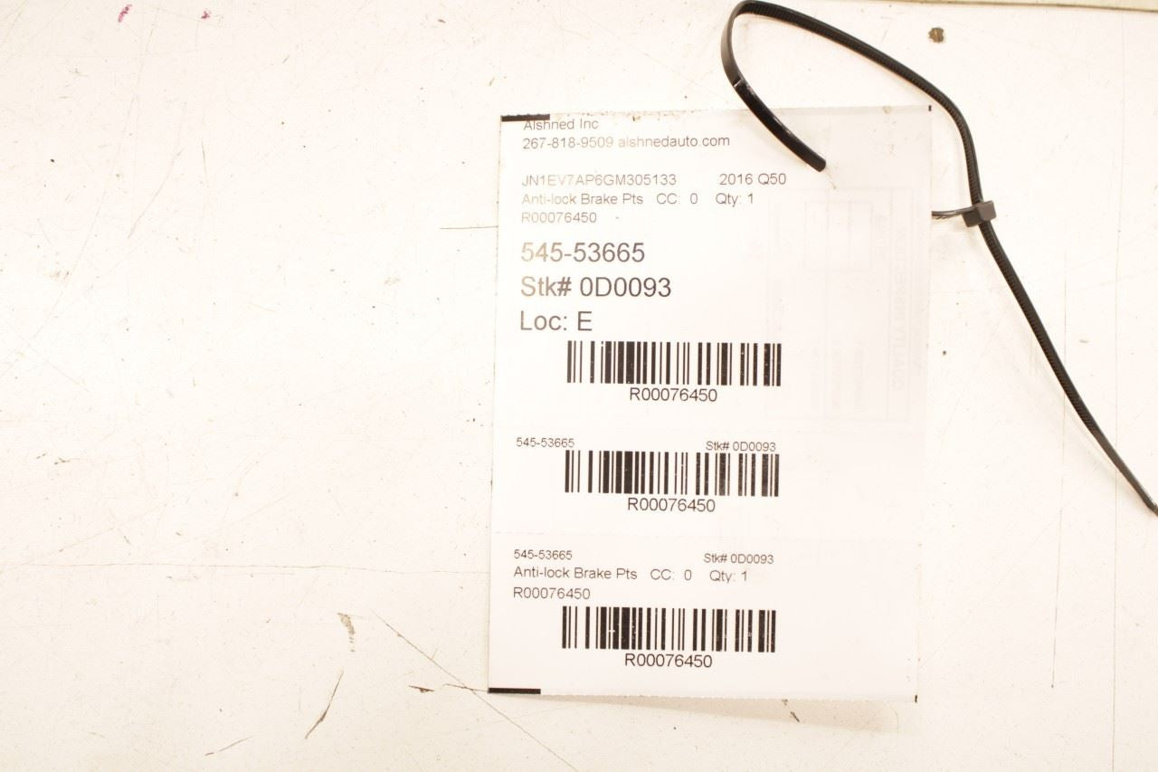 2016-2018 Infiniti Q50 Premium ABS Anti Lock Brake Pump Module 47660-4GH1A OEM - Alshned Auto Parts