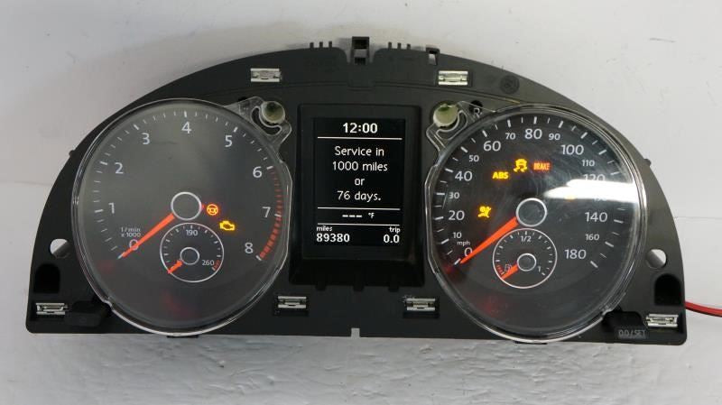 10-11 Volkswagen CC Sport 2.0L Speedometer Gauge Instrument Cluster 89K Mileage - Alshned Auto Parts