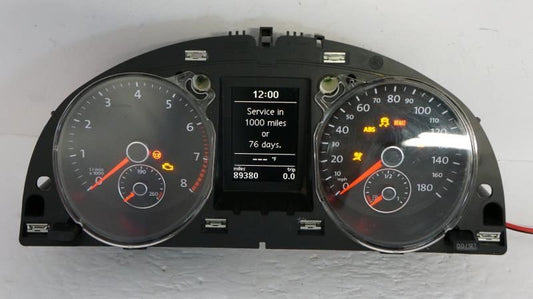 10-11 Volkswagen CC Sport 2.0L Speedometer Gauge Instrument Cluster 89K Mileage - Alshned Auto Parts