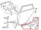 2020-2025 Toyota Corolla LE Rear Left Door Lock Latch Actuator Assy 69060-025901