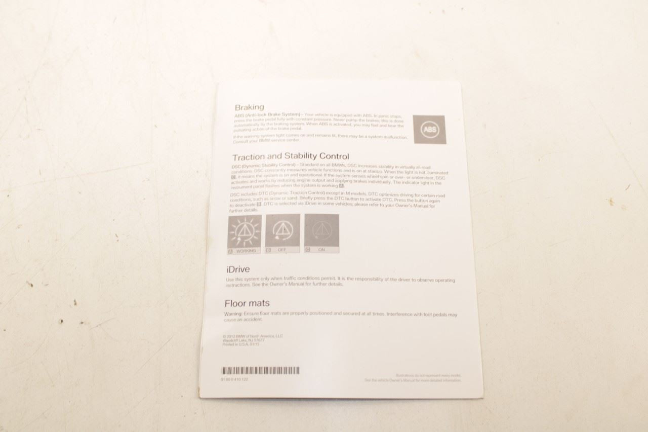 2016 BMW X3 xDrive28i Owners Manual Set with Case R72837 - Alshned Auto Parts