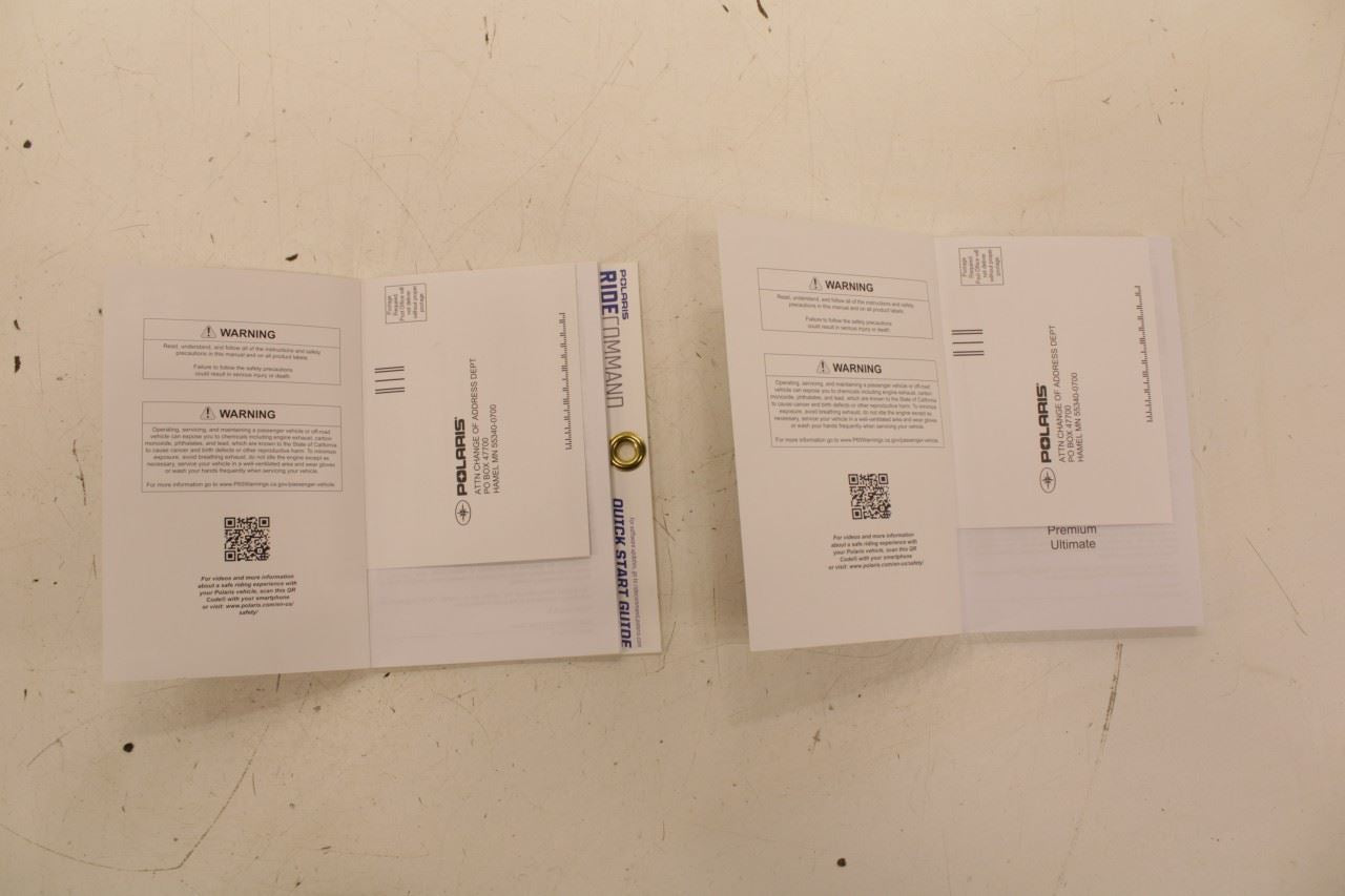 2024 Polaris RZR XP 1000 Ultimate Owners Manual Set 9941362 9939929 OEM - Alshned Auto Parts