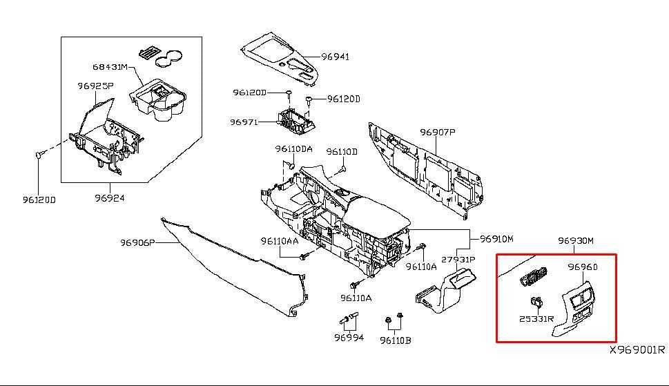 19-21 Infiniti QX50 ESSENTIAL RR Center Console Back Panel w/ AC Heater Control - Alshned Auto Parts