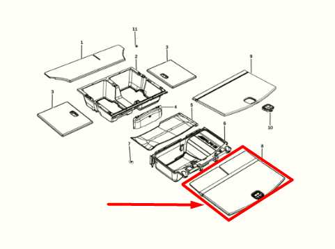 2012-2024 Dodge Durango Trunk Floor Cargo Cover 5LC38DX9AI OEM - Alshned Auto Parts