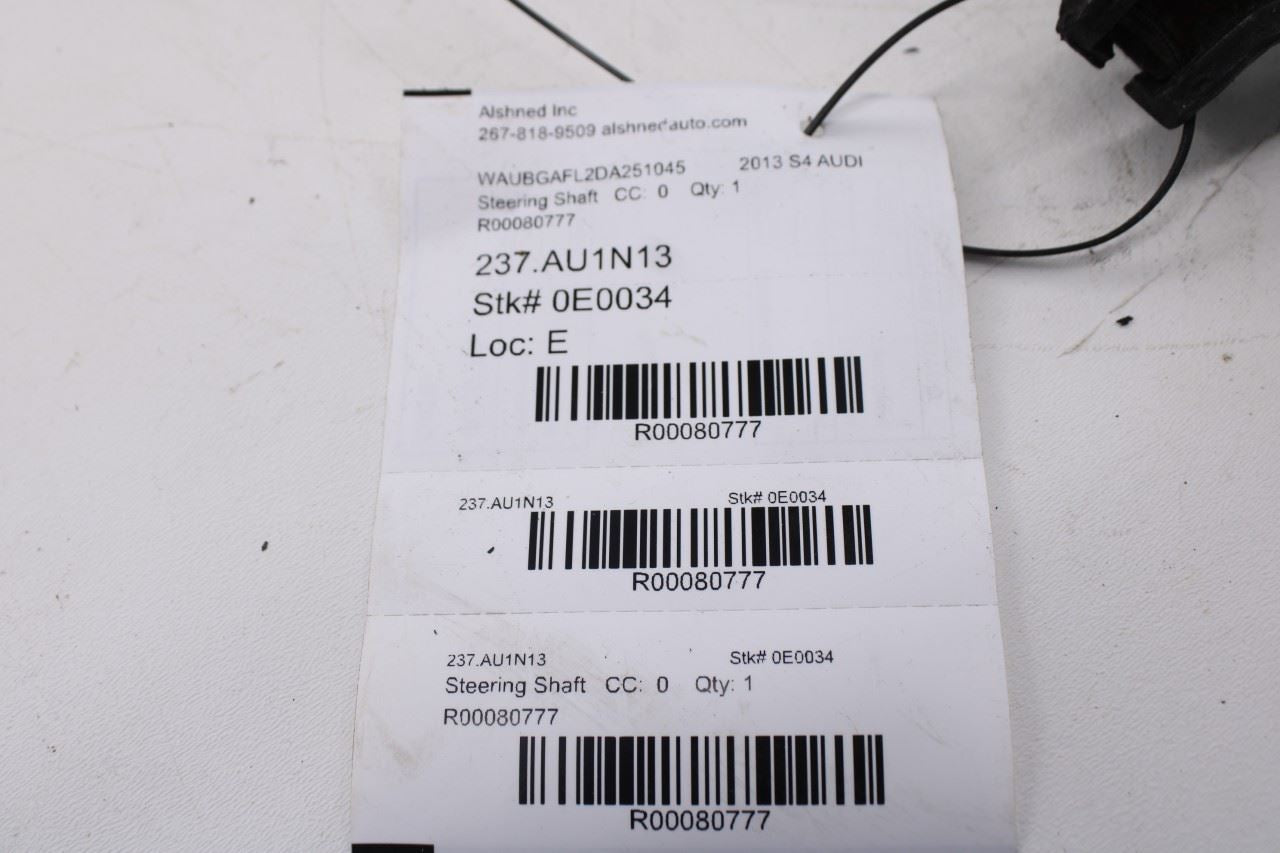 2010-2016 Audi S4 Premium Plus 3.0L AWD Steering Column Intermediate Lower Shaft8