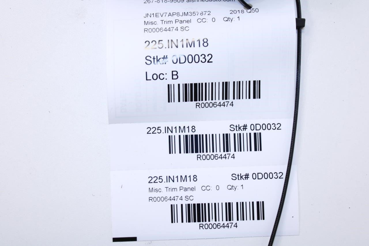 2014-23 Infiniti Q50 Luxe Speed Instrument Cluster Trim Bezel w/ Ignition Button - Alshned Auto Parts